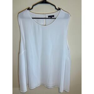 Cute White Plus Size Blouse 3X